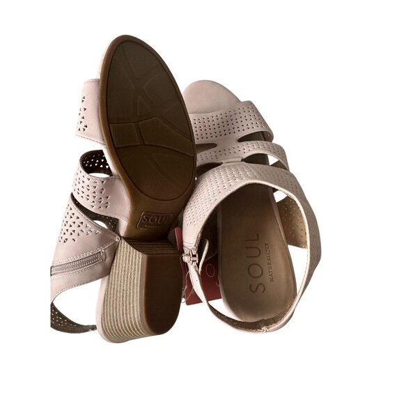NATURALIZER Soul Beige Ankle Strap Sandals Sz 11 NEW - Picture 5 of 5